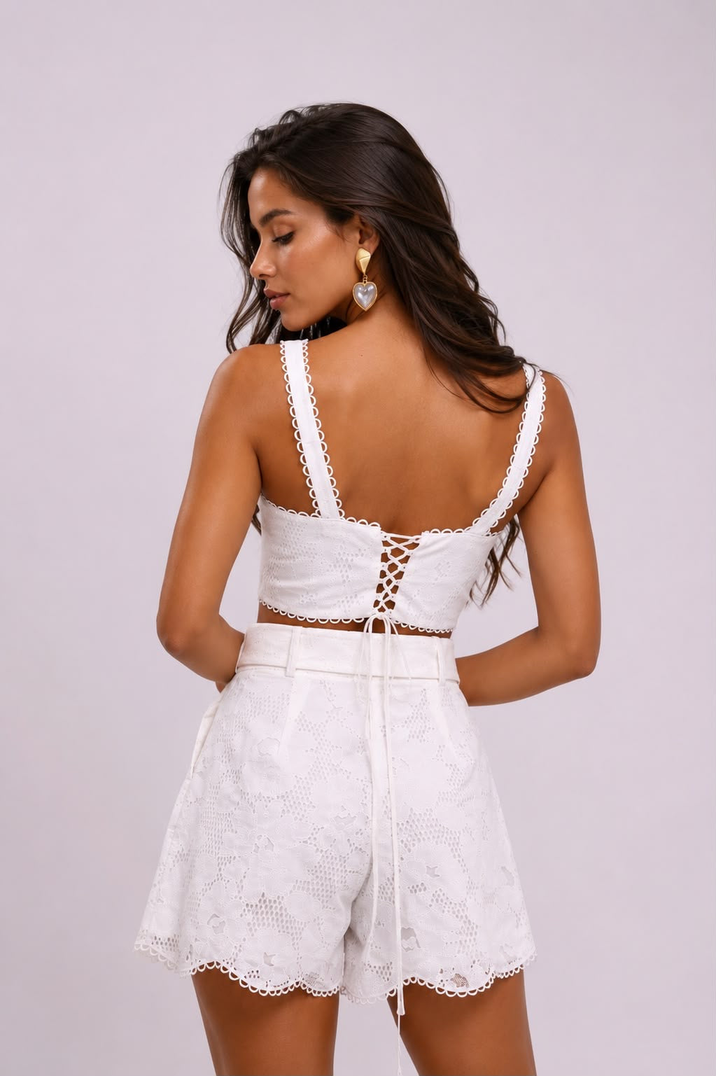 White Broderie Set