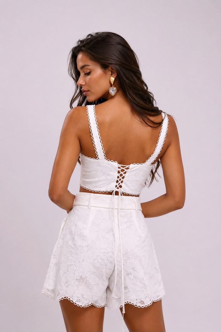 White Broderie Set