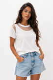 White Sheer Tee