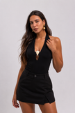 Hatler Deep V Blouse
