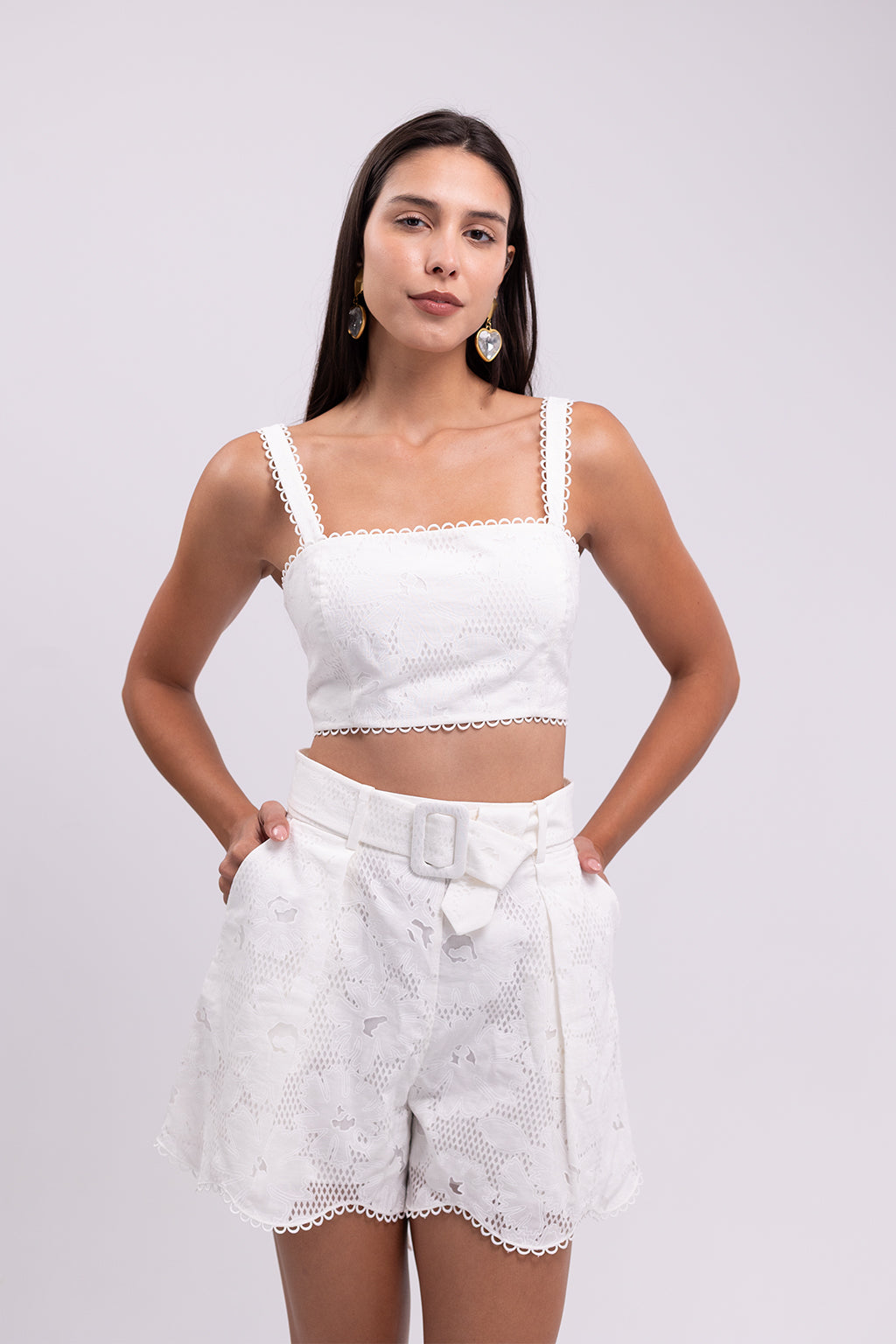 White Broderie Set