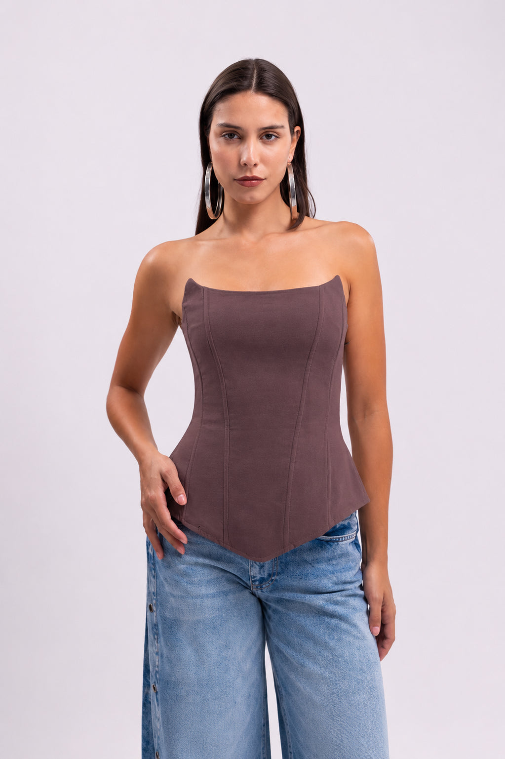 Brown Bustier