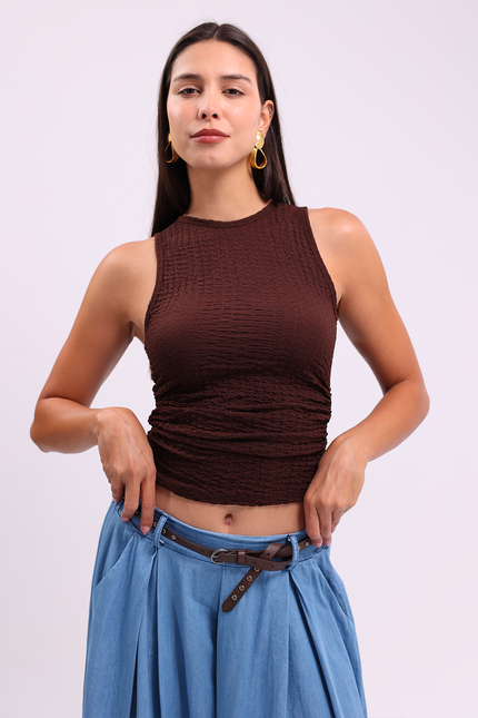 Brown Noir Tank Top