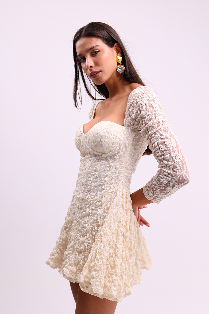 Off White Lace Dress