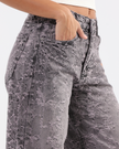 Distressed Wide-Leg jeans