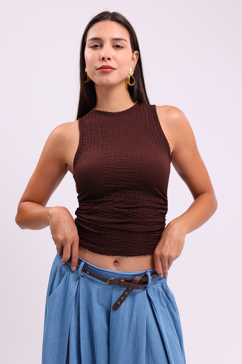 Brown Noir Tank Top