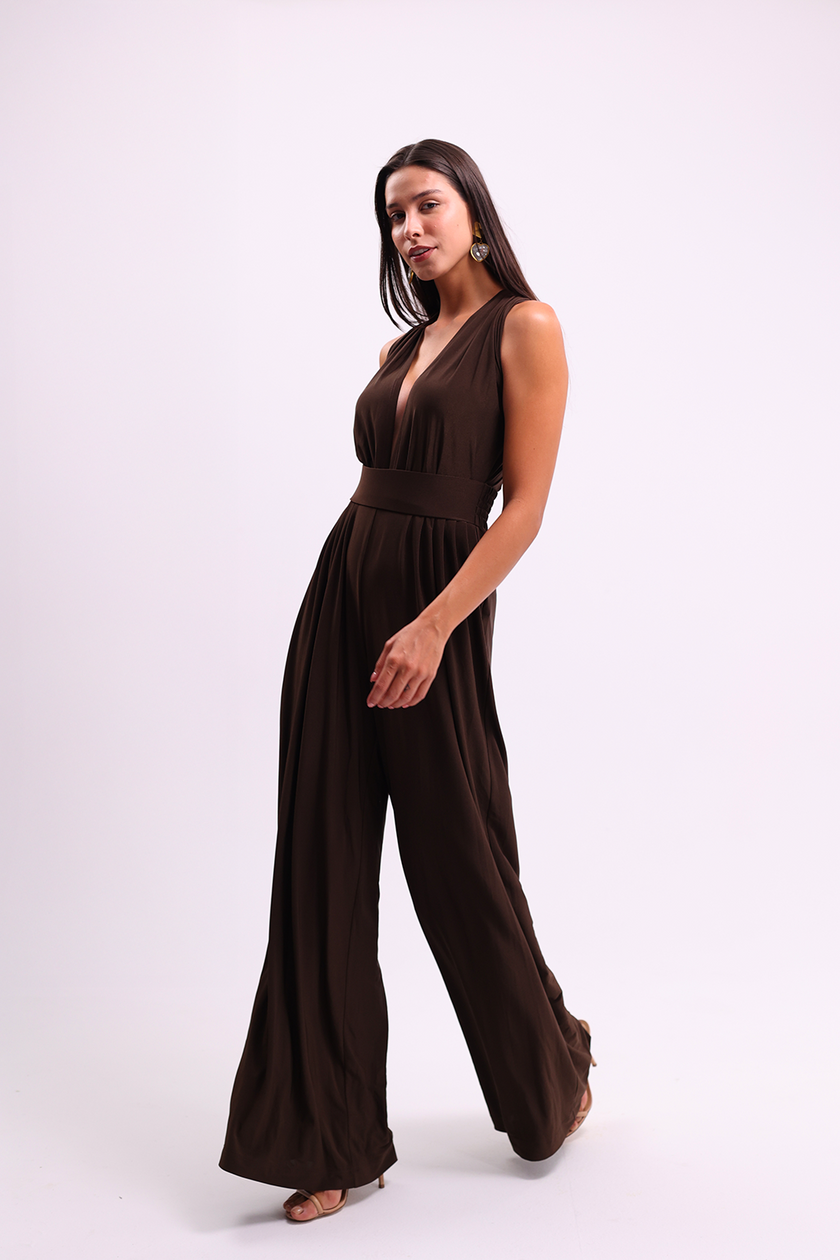Multi-Way Brown Jumpsuit