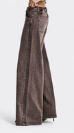 Washed Coffee Denim Jeans