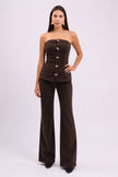 Brown Denim Set