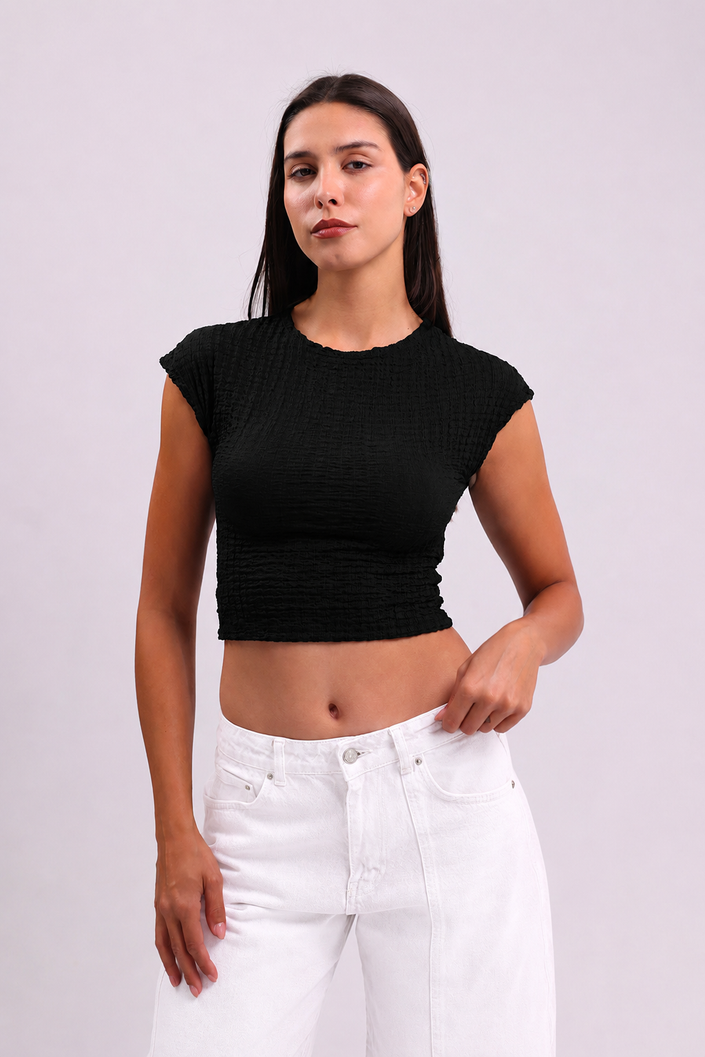 Chocolate Noir Crew Neck Top