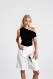 Black Asymmetrica Detailed Top