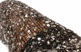 Black Sheer Sequin Wide Leg - Ankle Tie Pants
