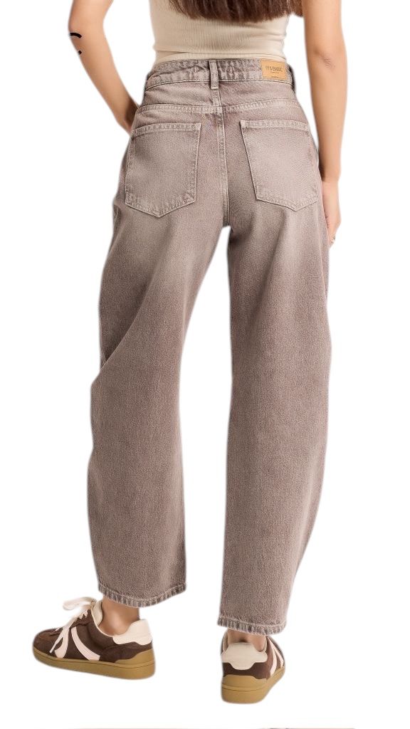 Brown Barrel Ballon Jeans