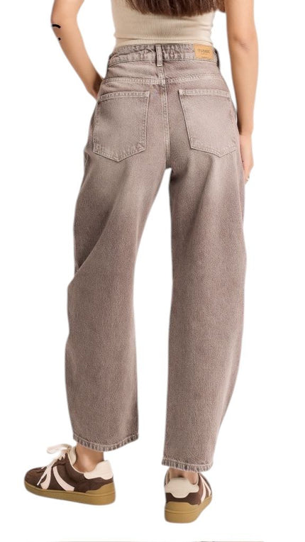 Brown Barrel Ballon Jeans