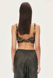 Printed Ring Detail Crop Top