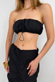 Rubber Detail Strapless