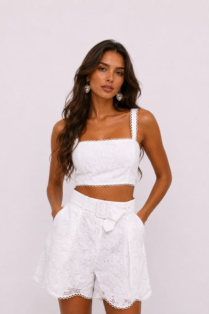 White Broderie Set