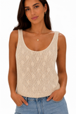 Cream Rip Curl Crochet Top