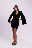 Belted Wrap Black Blazer