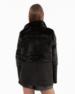 Reversible Jacket with Furry Panel Details