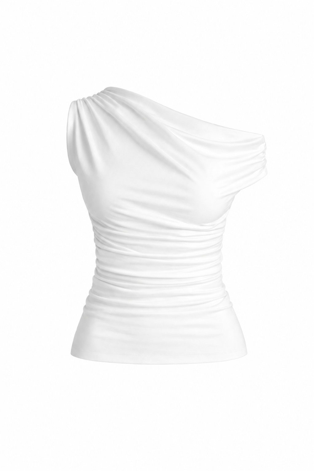 White Asymmetrica Detailed Top