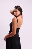Black Backless Maxi Dress