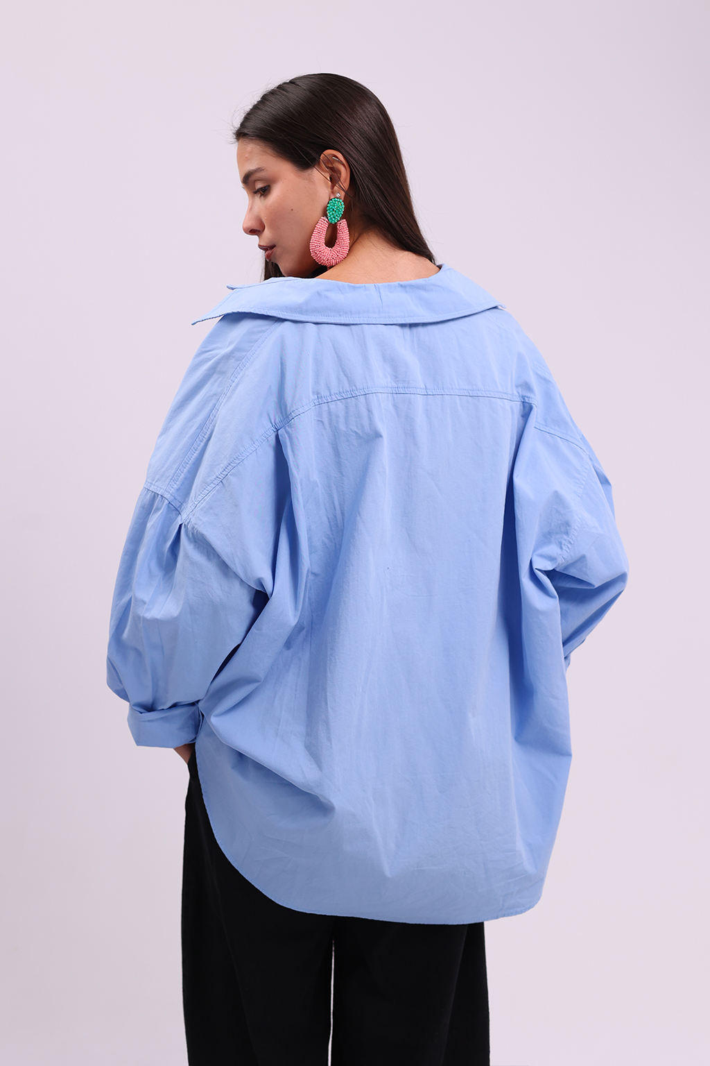 Oversized Light Blue Shirt