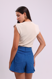 Accessory Detail Blouse Nude