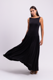 Black Backless Maxi Dress