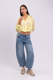 Wide Leg Barrel Balloon Jeans
