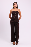 Brown Denim Set