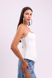 White Bustier