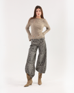 Greige Ribbed Knit Sweater
