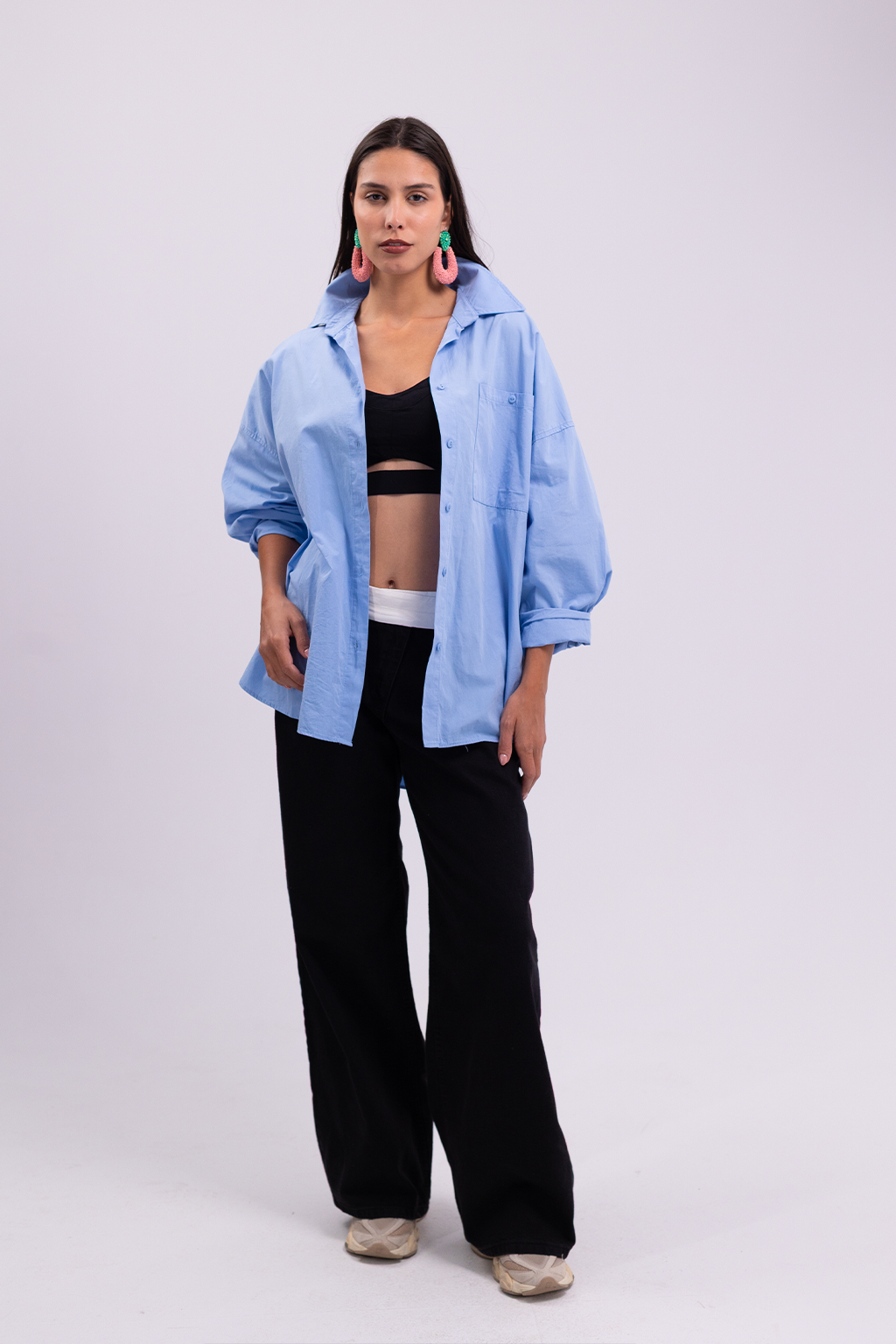 Oversized Light Blue Shirt