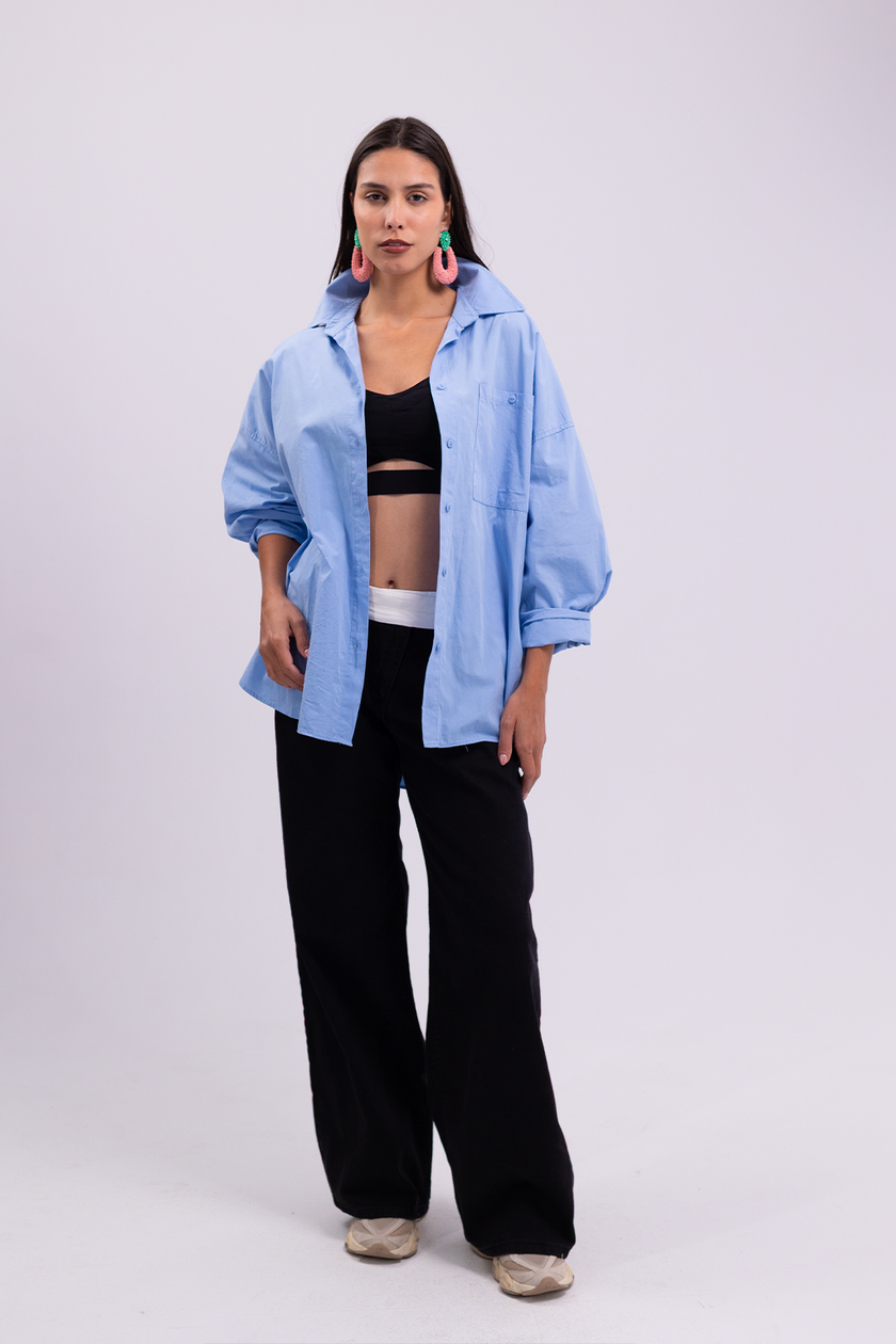 Oversized Light Blue Shirt