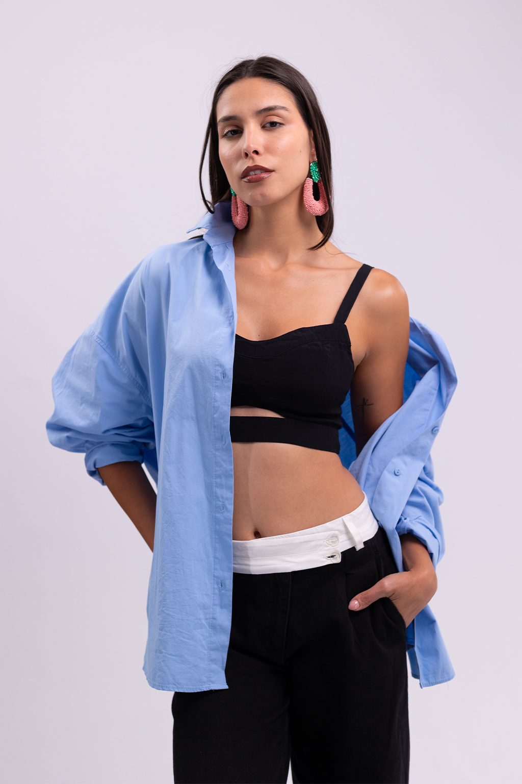 Oversized Light Blue Shirt