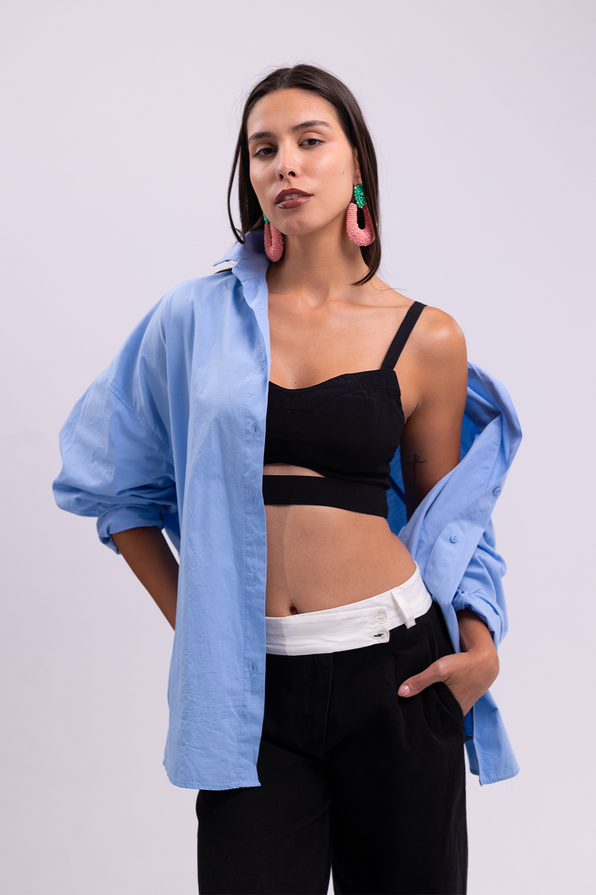 Oversized Light Blue Shirt