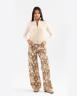 Cream Beige Boucle Vest