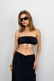 Rubber Detail Strapless