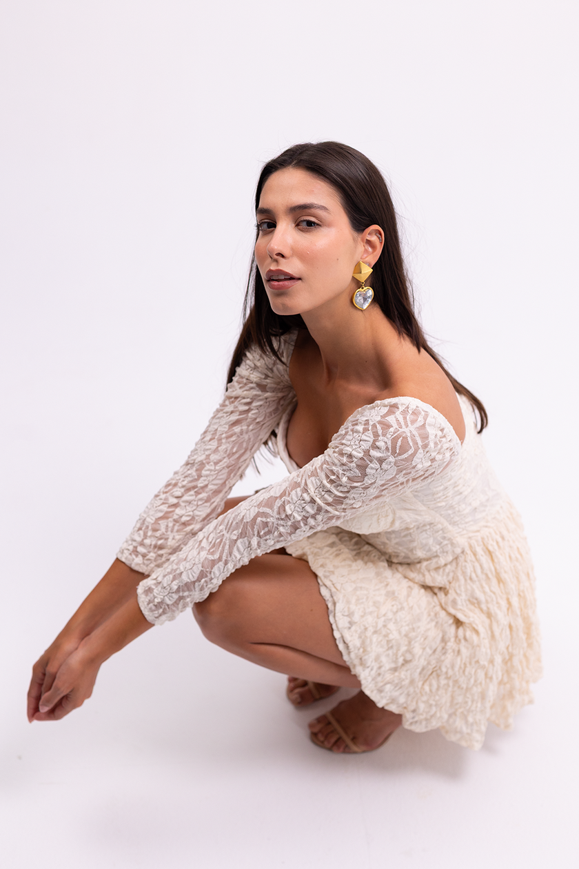 Off White Lace Dress