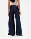 Midnight Gold Wide-Leg Jeans