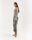 Greige Ribbed Knit Sweater