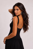Black Backless Maxi Dress