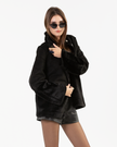Reversible Jacket with Furry Panel Details