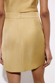 Accessory Detailed Mini Camel Skirt