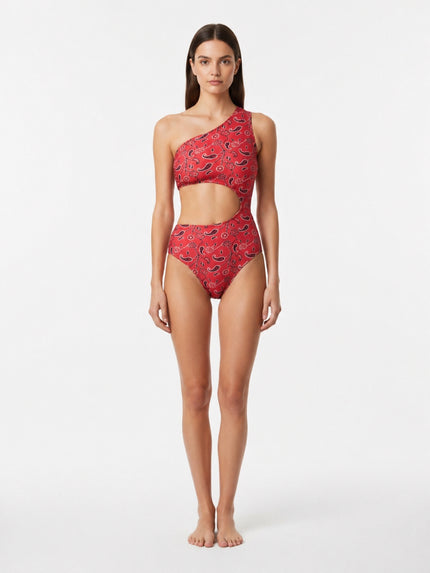 Paisley Cutout Rouge Swimsuit
